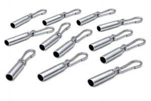 Expanderseilverschluss Silber mit Haken 6mm oder 8mm