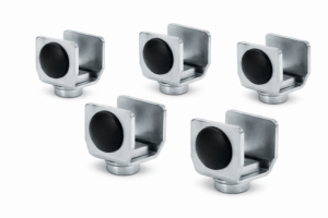 Stopper für Schiene mit Gummipuffer