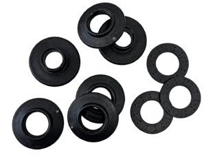 Kunststoff Clipösen 3-teilig 12mm schwarz (10 Stück)