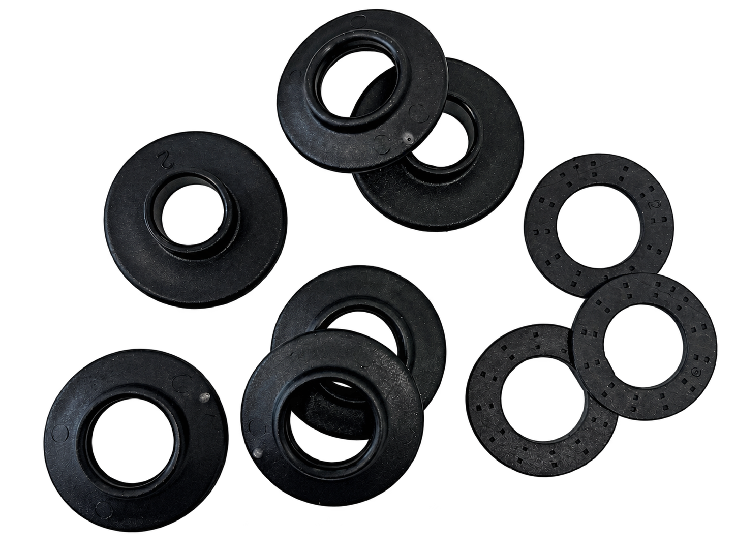 Kunststoff Clipösen 3-teilig 12mm schwarz (10 Stück)